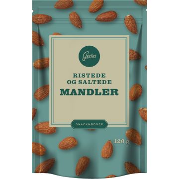 GESTUS AMANDELEN GEROOSTERD/ZOUT 120 G