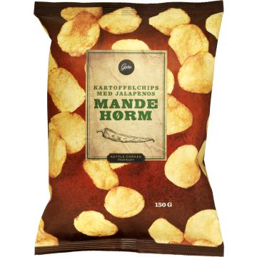 GESTUS MANDEHØRM CHIPS 150 G