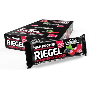 High Protein Bar Cranberry Cassis 18 Riegel