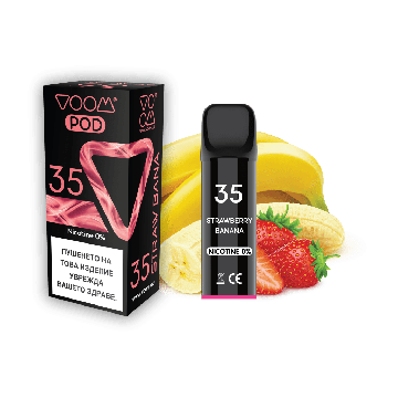 VOOM POD 35 Strawberry Banana   2 ml- 0% nicotine