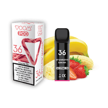 VOOM POD 36 Strawberry Banana  2 ml - 2% nicotine