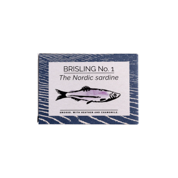 Tin of Fangst Brisling No. 1 premium Nordic brisling sardines