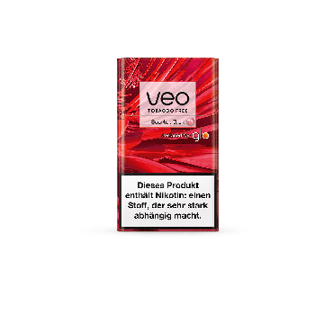 veo Scarlet Click – Rooibos-based, red berries forest fruit flavour with activatable capsule 20 count