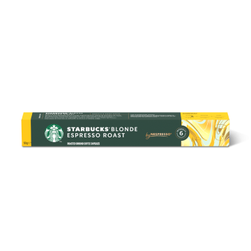 Starbucks Blonde Espresso Roast capsules for Nespresso – smooth balanced espresso with sweet notes