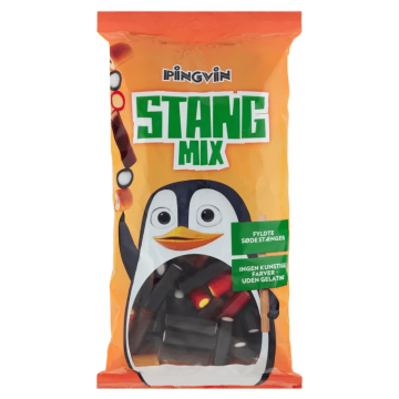 Pingvin Stang Mix Display 900g assortiment bâtons réglisse et gommes fruitées