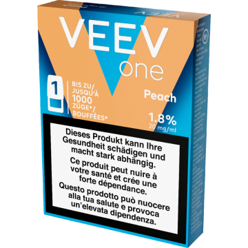VEEV ONE Pod Peach – 18 mg nicotine – 1000 puffs