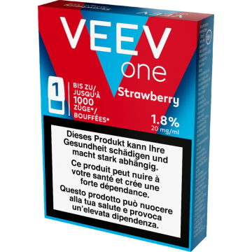 VEEV ONE Pod Strawberry – 20 mg nicotine – 1000 puffs