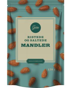 GESTUS AMANDELEN GEROOSTERD/ZOUT 120 G