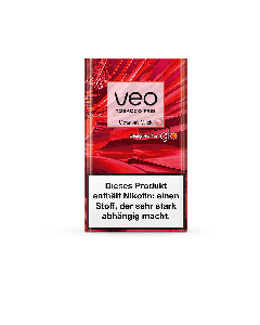 veo Scarlet Click – Rooibos-based, red berries forest fruit flavour with activatable capsule 20 count