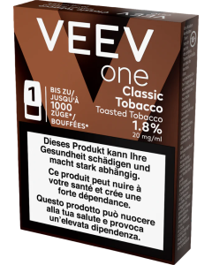 VEEV ONE Pod Classic Tobacco – 20 mg nicotine – 1000 puffs