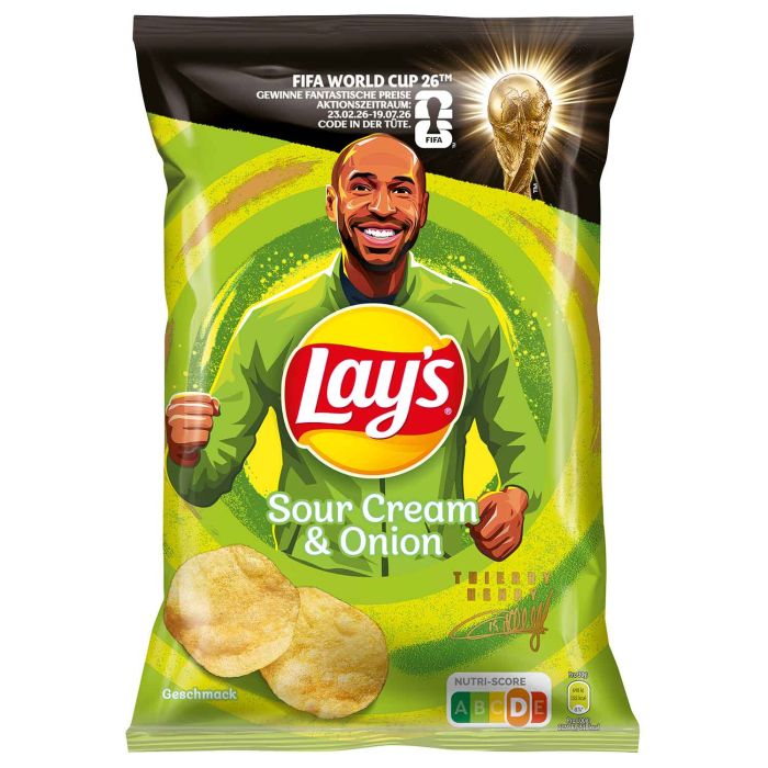 Lay's Chips Creme Fraiche & Løg Lay's Chips Creme Fraiche & Løg