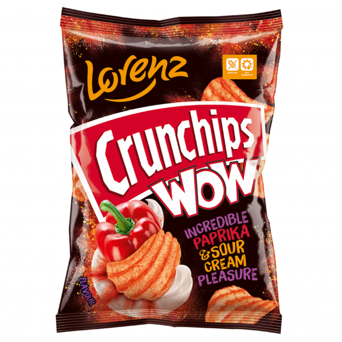 Lorenz Crunchips WOW Paprika & Creme Fraiche