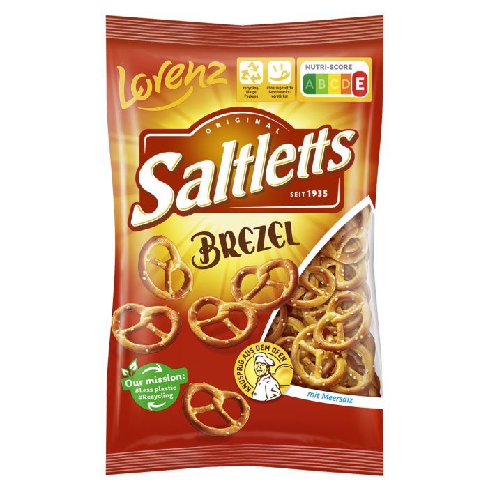 Lorenz Saltletts Bretzels med Havsalt Lorenz Saltletts Bretzels med Havsalt