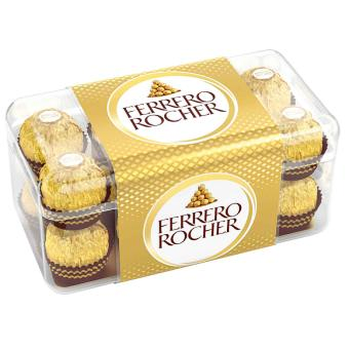 Ferrero Rocher Chocolates 16 Pieces – hazelnut chocolates with crunchy wafer