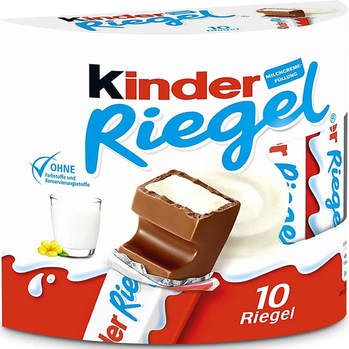 Ferrero Kinder Chocolate Bars Pack of 10 – milk chocolate with creamy milk filling Ferrero Kinder Chocolate Bars Pack of 10 – milk chocolate with creamy milk filling