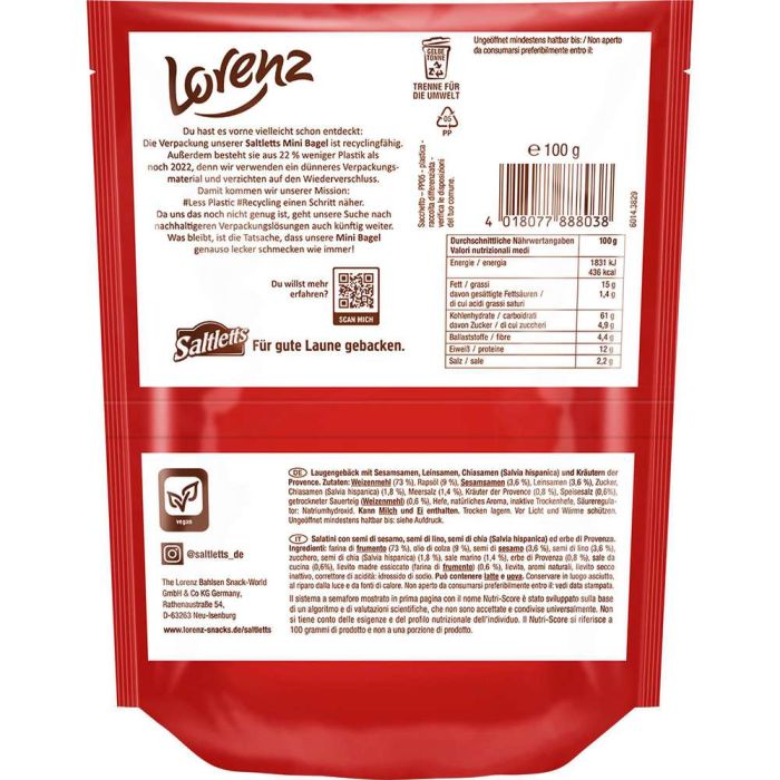Lorenz Saltletts Mini Bagel Lorenz Saltletts Mini Bagel