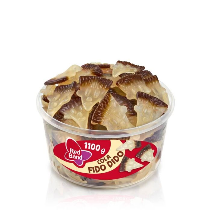 Red Band Cola Fido Dido 100 pièces bonbons cola en forme du visage Fido Dido