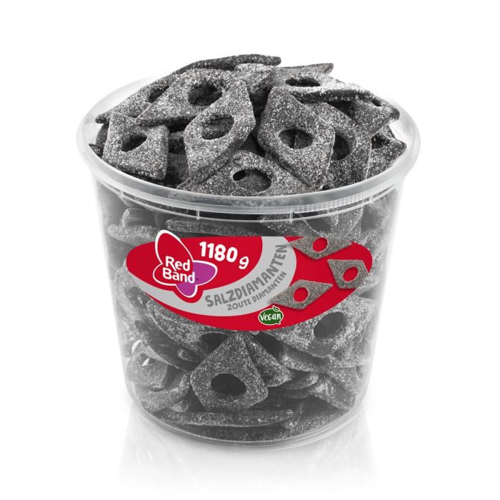 Red Band Salzdiamanten 100 stk sød-salt diamantformet lakrids